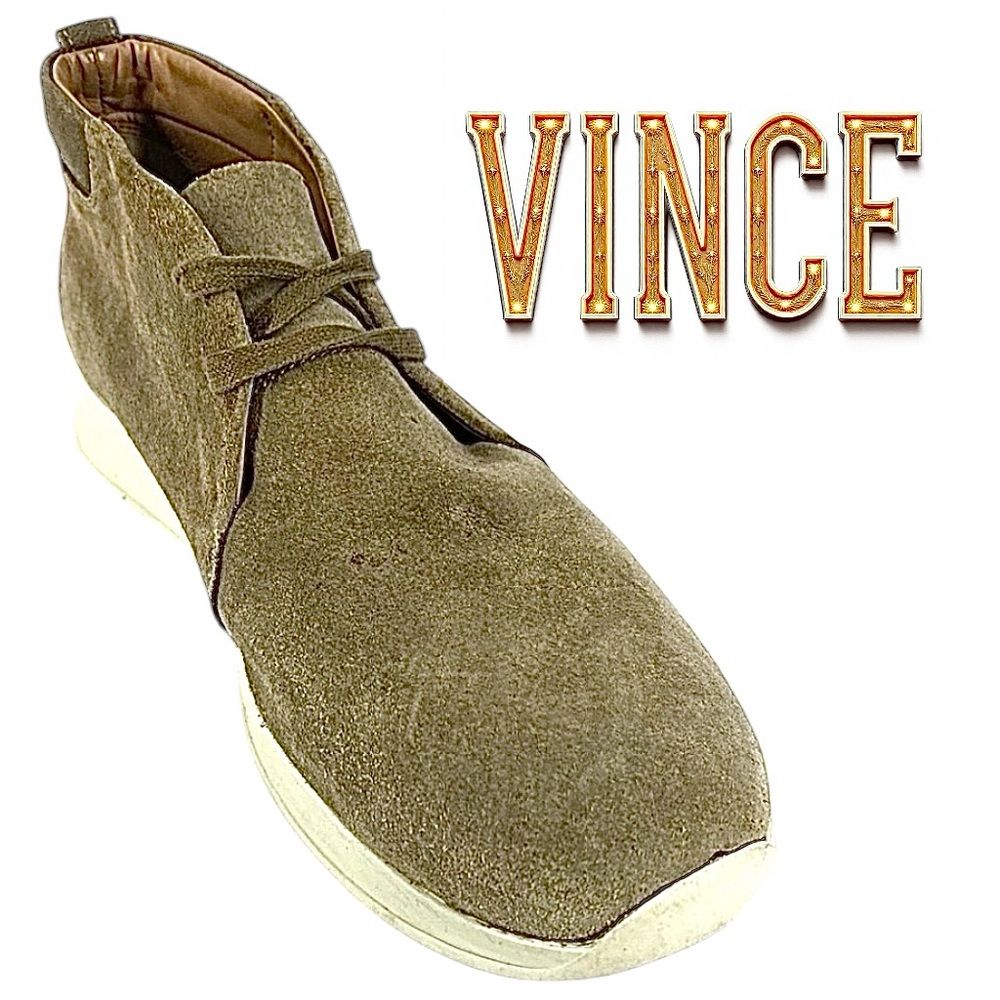 Vince Marcus Chukka Boots Tan Suede Men’s Size 11M Casual Designer
